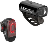 Lezyne Fahrradbeleuchtungsset Hecto Drive 40 + KTV StVZO