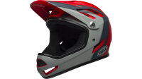 Bell SANCTION Full-Face-Helm | Mattrot / Grau