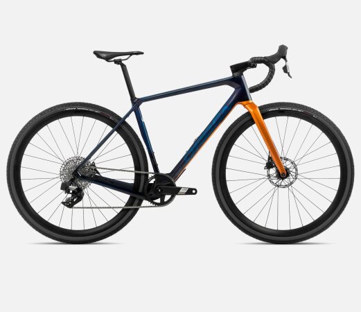 Orbea TERRA M41eTEAM 1X - 2023 | Blue Carbon View-Leo Orange