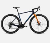 Orbea TERRA M41eTEAM 1X - 2023 | Blue Carbon View-Leo Orange