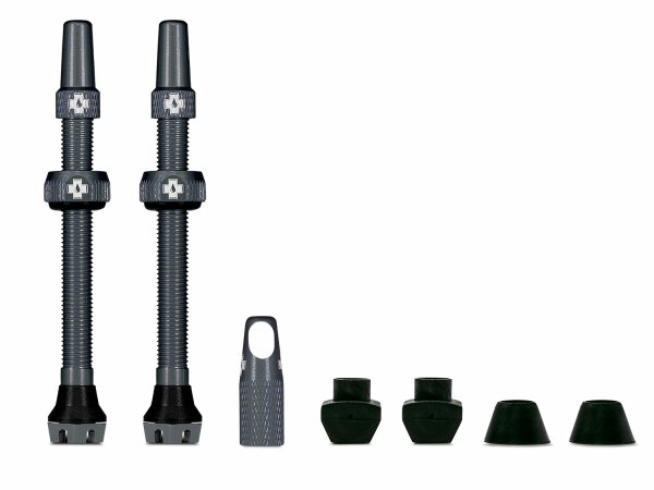 Muc Off Tubeless Valve Kit V2 Universal for MTB & Road  - grey