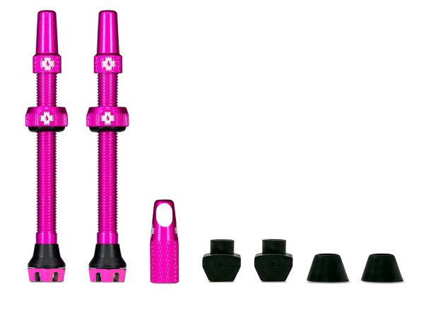 Muc Off Tubeless Valve Kit V2 Universal for MTB & Road  - pink