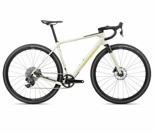 Orbea TERRA M31eTEAM 1X - 2024 | Ivory White-Spicy Lime