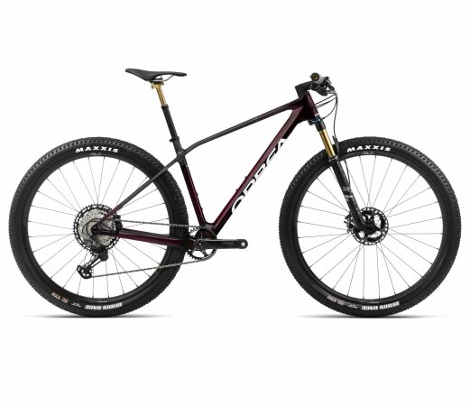 Orbea ALMA M TEAM - 2024 | Red Wine Carbon View  - Carbon Raw