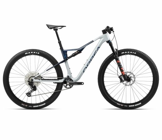 Orbea OIZ M30 - 2024 | Halo Silver-Blue Carbon View