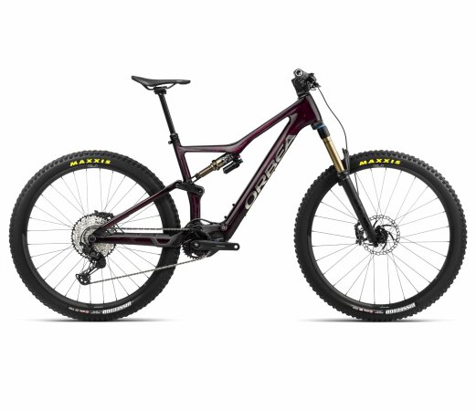 Orbea RISE M10 - 2024 | Wine Red Carbon View - Titan