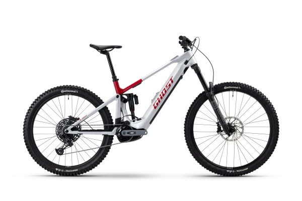 GHOST E-RIOT ADVANCED - 2025 | misty gray / rebel red - glossy