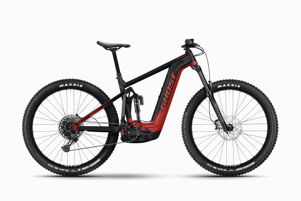 GHOST E-RIOT AM AL 160/160 Essential - 2024 | black/pearl deep red - glossy