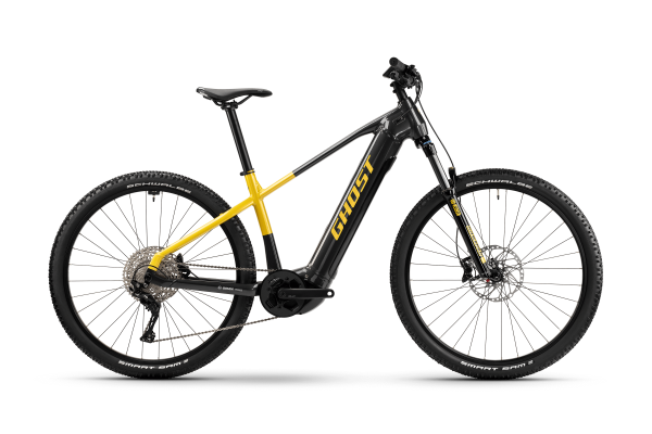 GHOST E-TERU B Advanced - 2024 | metallic anthracite/metallic gold yellow - glossy