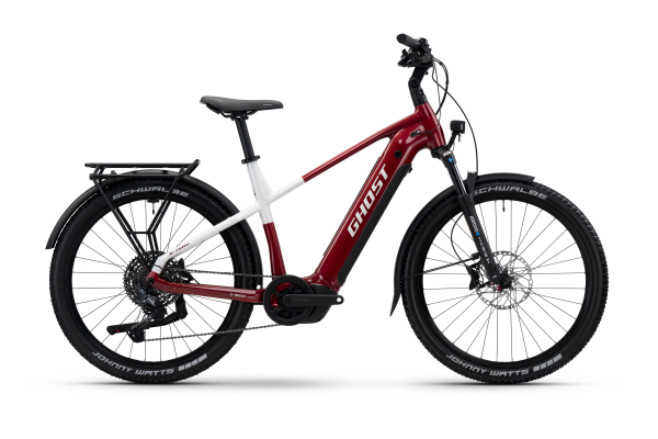 GHOST E-TERU ADVANCED EQ - 2025 | carbon red/chilly white - glossy