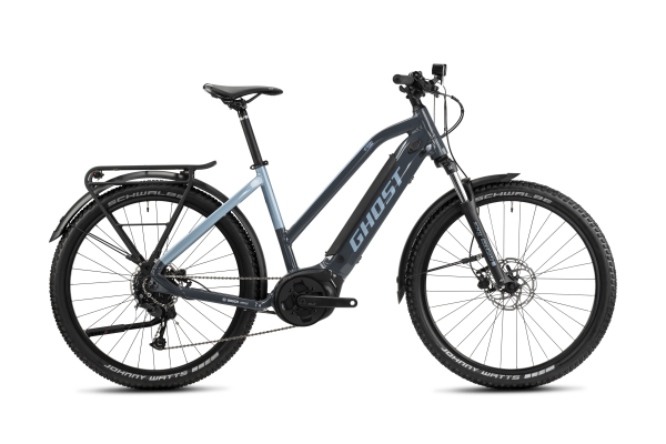 GHOST E-TERU ESSENTIAL EQ MID - 2025 | dark grey/metallic light blue - glossy