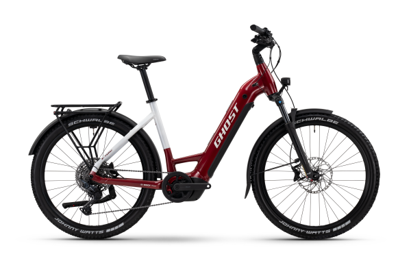 GHOST E-TERU ADVANCED EQ - 2025 | carbon red/chilly white - glossy