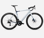 Orbea Gain M10i - 2025 | Halo Silver (Matt) - Blue Carbon...