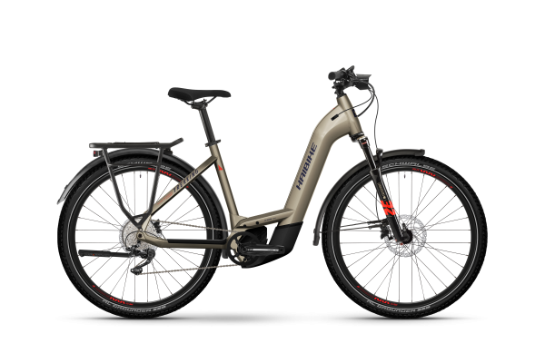 Haibike Trekking 8 Low | sand/red/blue glänzend